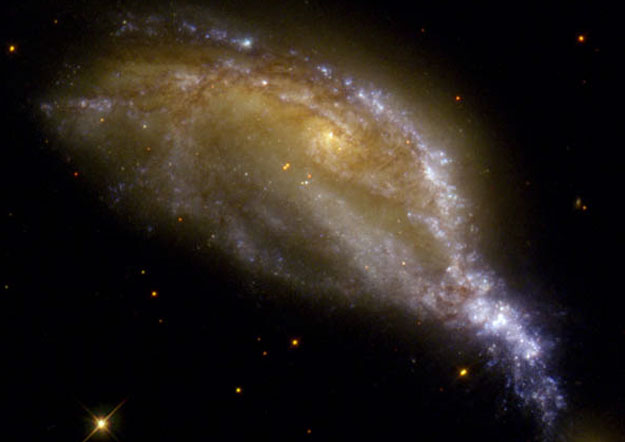 Die Vereinigung zweier Galaxien